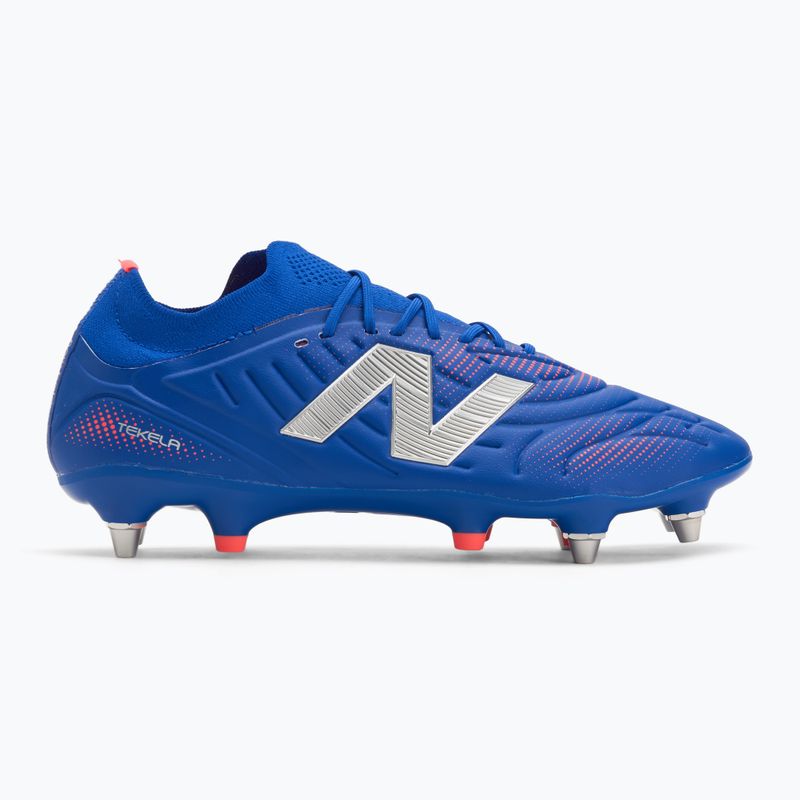 Ghete de fotbal New Balance Tekela Pro Low V5 SG albastre 2