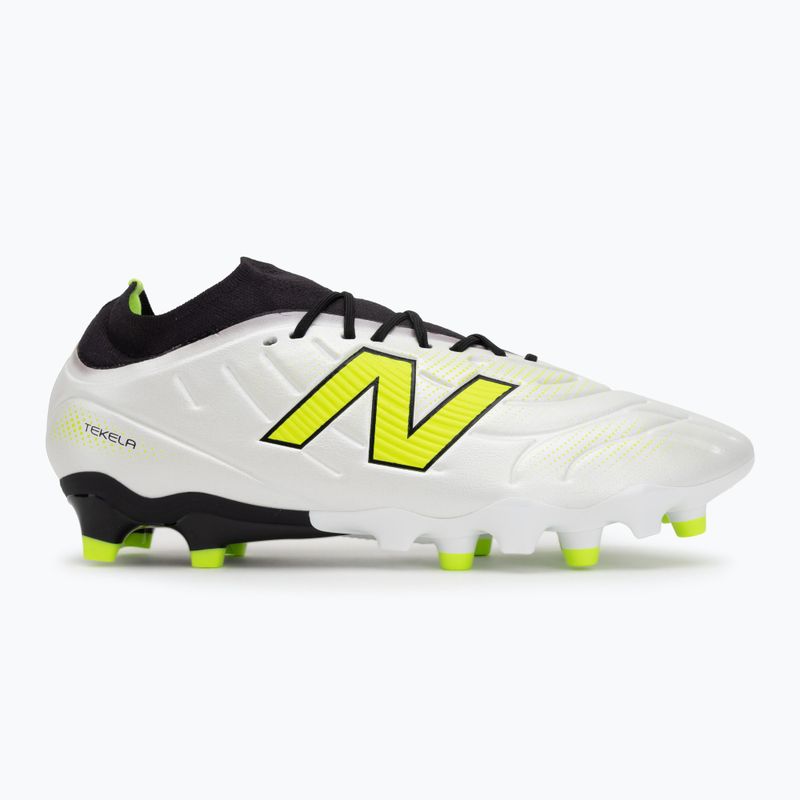 Ghete de fotbal New Balance Tekela Team Low V5 FG albe 2