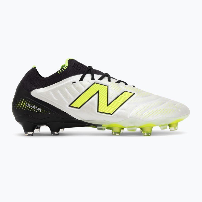 Ghete de fotbal New Balance Tekela Elite Low V5 FG alb 2