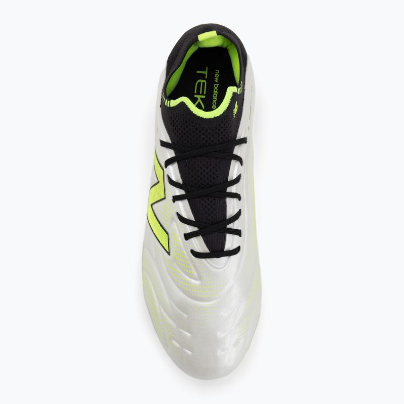 Ghete de fotbal New Balance Tekela Elite Low V5 FG alb 5