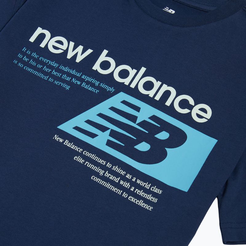 Tricou pentru copii New Balance Authentic Brand Players Graphic Tee nb navy 9
