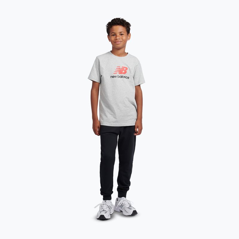 Tricou pentru copii New Balance Jersey Stacked Logo Tee athletic grey heather 2