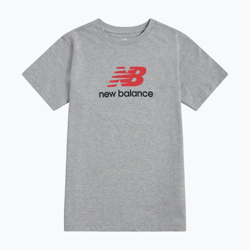 Tricou pentru copii New Balance Jersey Stacked Logo Tee athletic grey heather 6