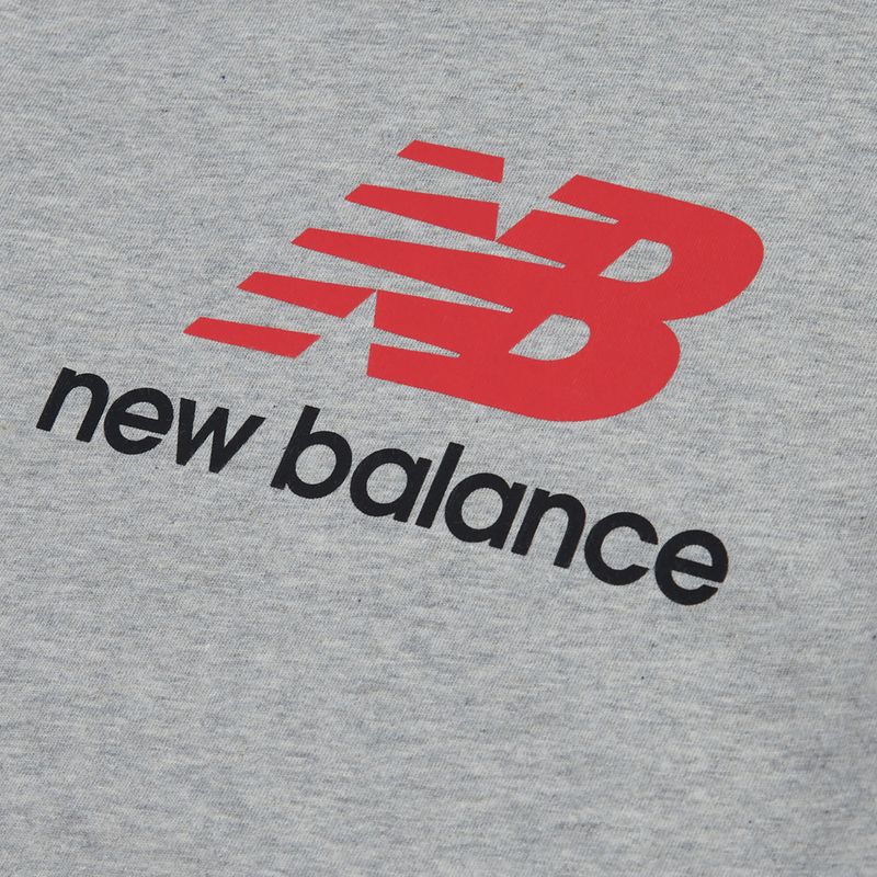 Tricou pentru copii New Balance Jersey Stacked Logo Tee athletic grey heather 8