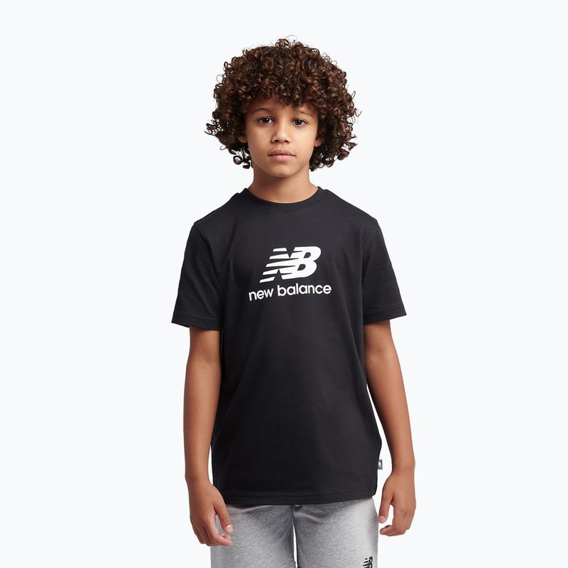 Set pentru copii New Balance Stacked Logo Tee & FT Short nb caviar 4