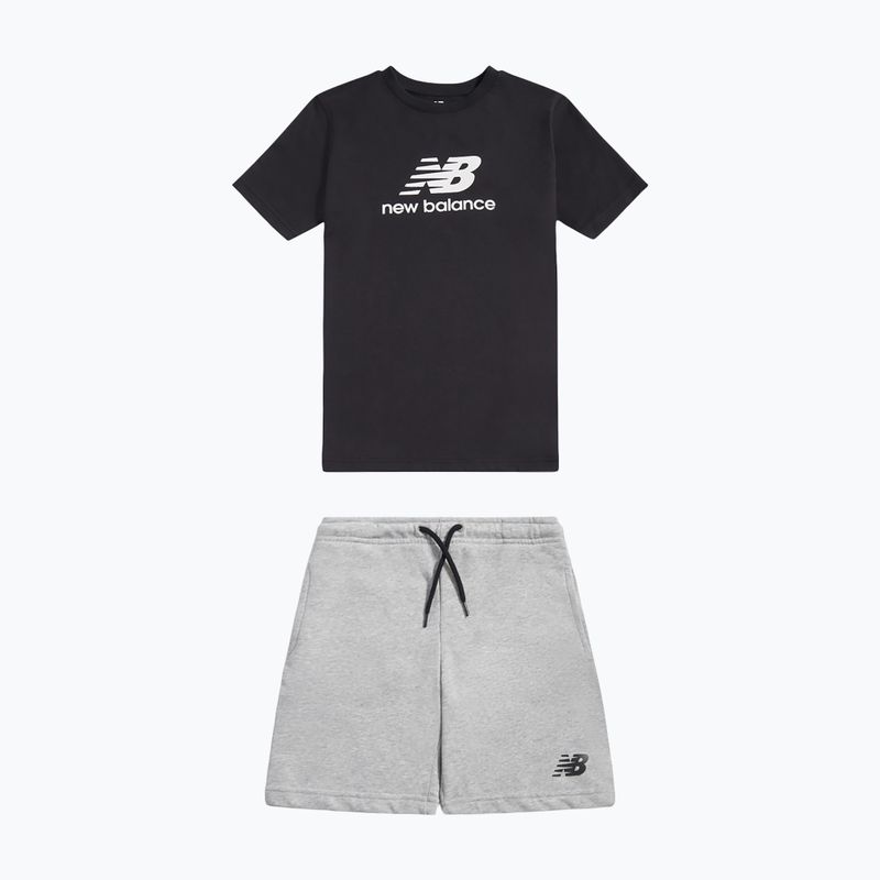 Set pentru copii New Balance Stacked Logo Tee & FT Short nb caviar 8