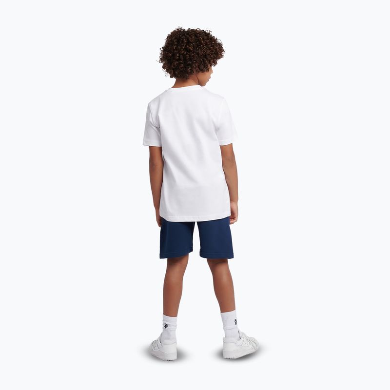 Set pentru copii New Balance Stacked Logo Tee & FT Short nb bright white 2