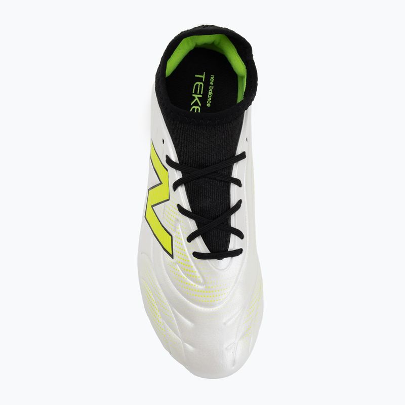 Ghete de fotbal pentru copii New Balance Tekela Team Low JR FG albe 5