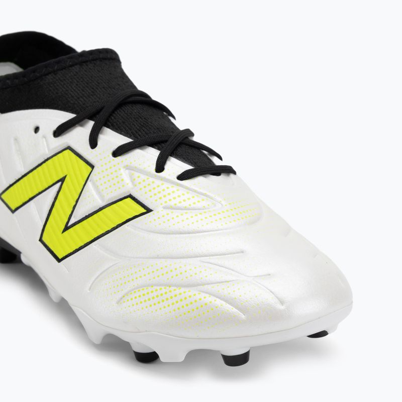 Ghete de fotbal pentru copii New Balance Tekela Team Low JR FG albe 7