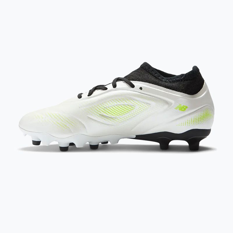 Ghete de fotbal pentru copii New Balance Tekela Team Low JR FG albe 2