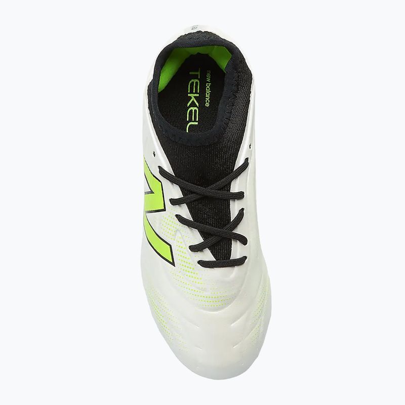 Ghete de fotbal pentru copii New Balance Tekela Team Low JR FG albe 6