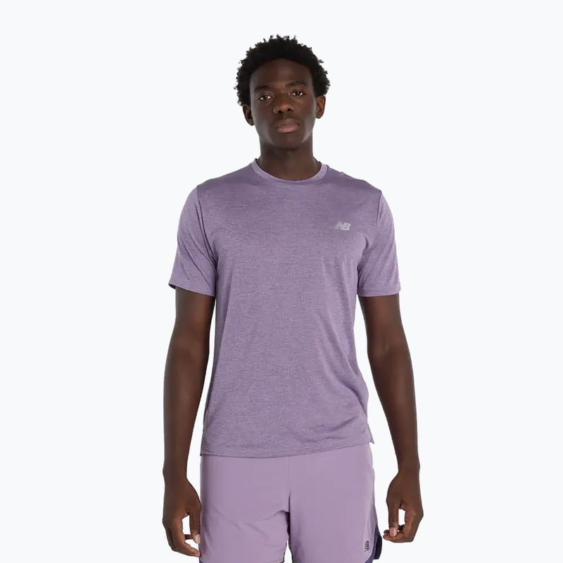 Tricou pentru bărbați New Balance Athletics Run candied violet heather