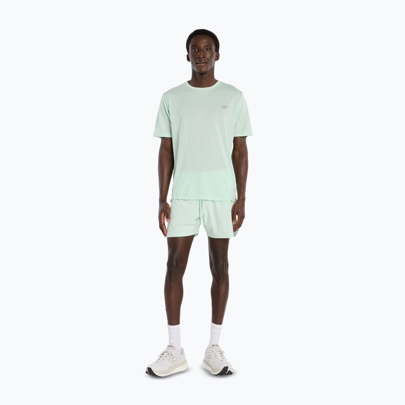 Tricou pentru bărbați New Balance Athletics Run cosmic jade heather 2
