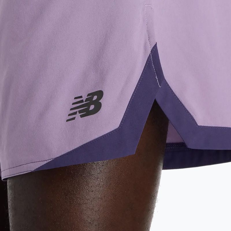 Pantaloni scurți de alergare pentru bărbați New Balance Run Essentials 5" candied violet 6