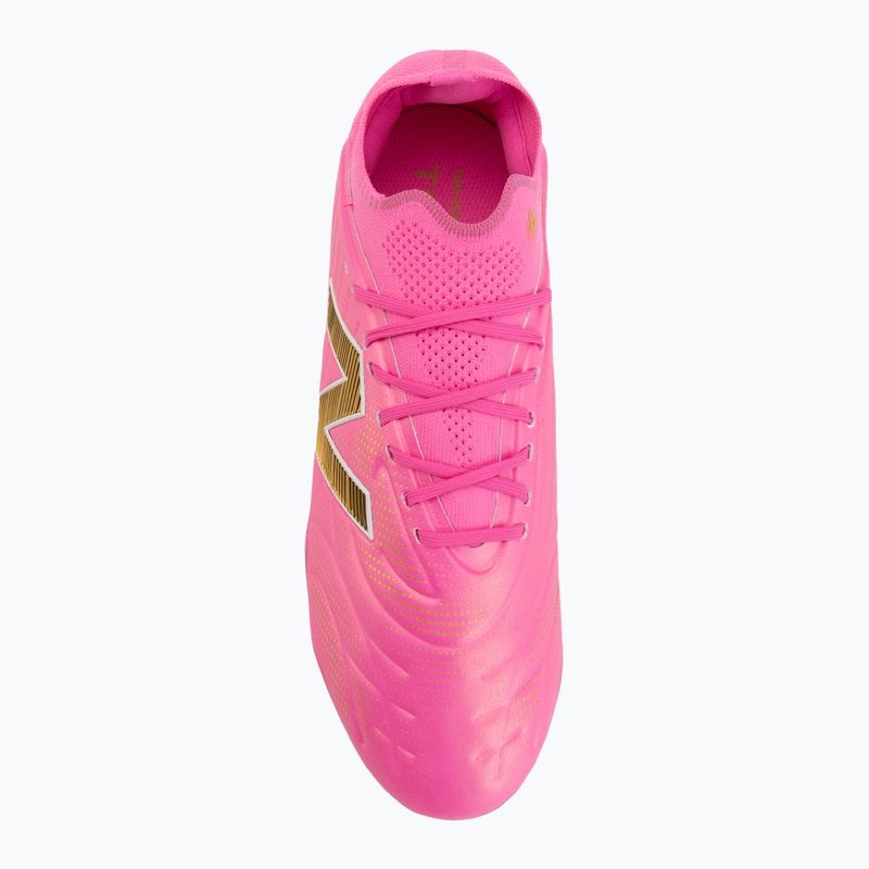 Ghete de fotbal New Balance Tekela Elite Low V5 FG pink heat/metallic gold/pink satin 5