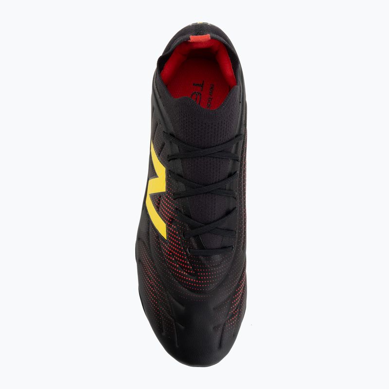 Ghete de fotbal New Balance Tekela Team Low V5 FG black 100/punch yellow/fire cracker 5