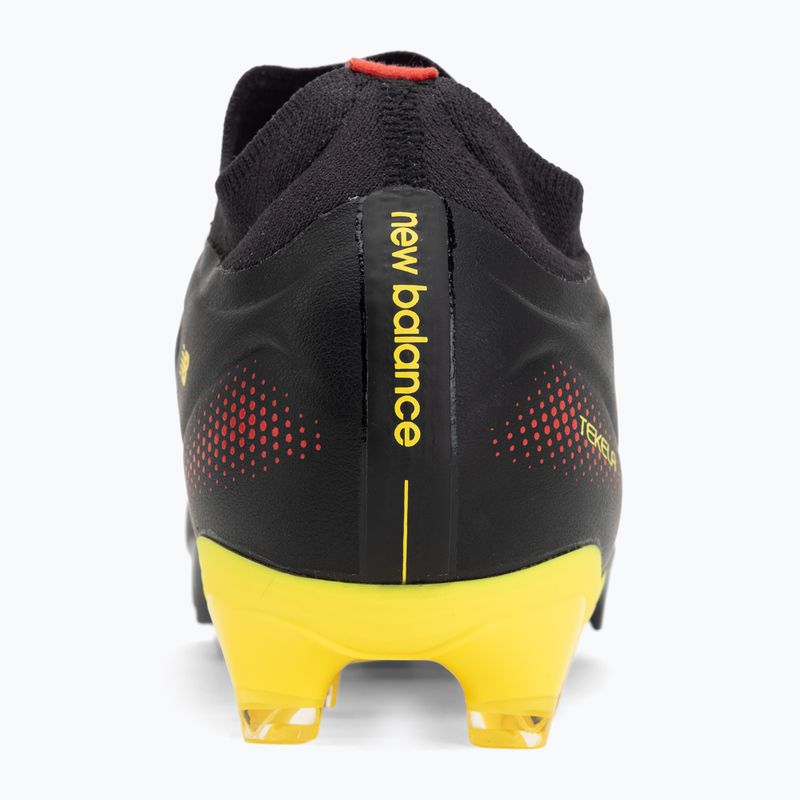 Ghete de fotbal New Balance Tekela Team Low V5 FG black 100/punch yellow/fire cracker 6