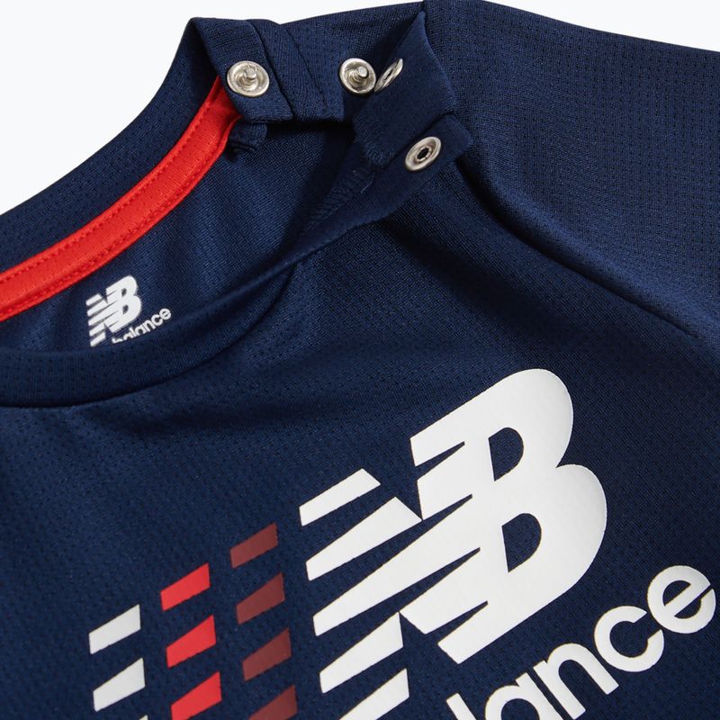 Set pentru copii New Balance Contrast Athletic Tee & Nylon Short nb navy 4