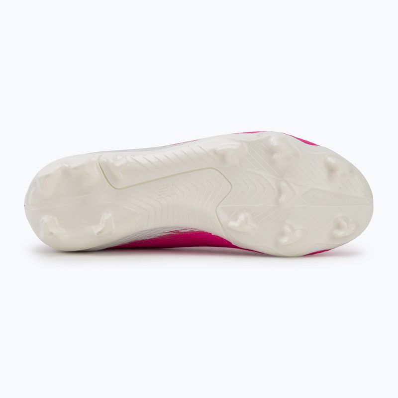Încălțăminte de fotbal pentru copii New Balance Furon Team V8 FG pink heat/sea salt/gold metallic 4