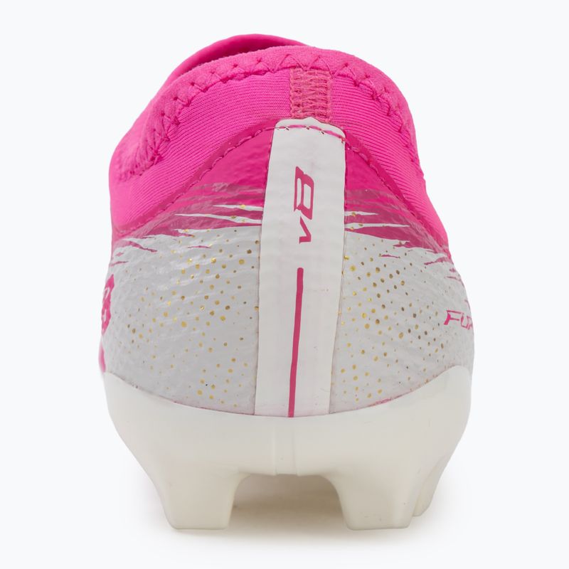 Încălțăminte de fotbal pentru copii New Balance Furon Team V8 FG pink heat/sea salt/gold metallic 6