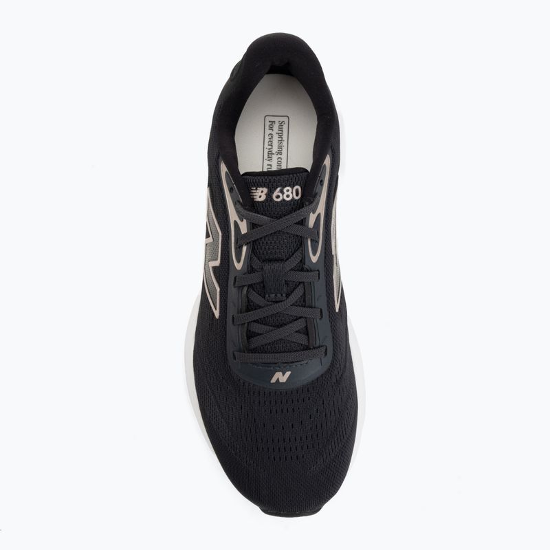 Încălțăminte de alergare pentru femei New Balance Fresh Foam 680's V9 black/phantom/champagne metallic 5