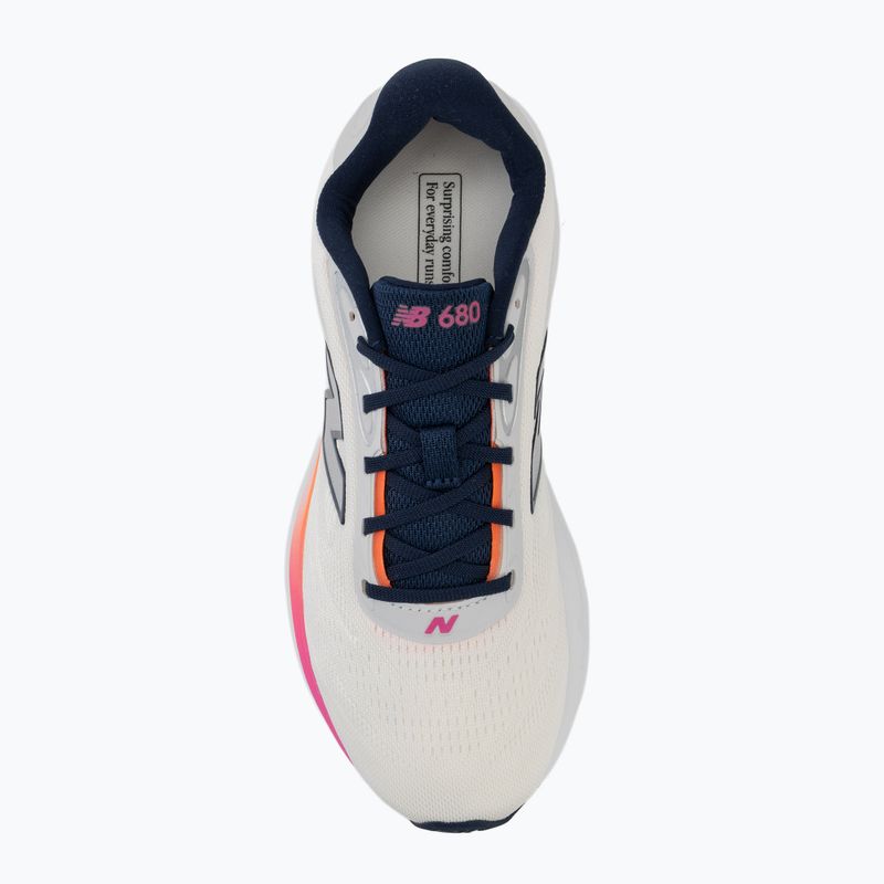 Încălțăminte de alergare pentru femei New Balance Fresh Foam 680's V9 sea salt/tangerine heat/pink heat 5