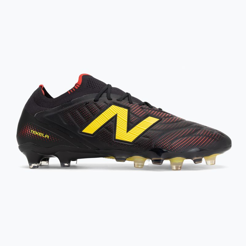 Ghete de fotbal New Balance Tekela Elite Low V5 FG black 100/punch yellow/fire cracker 2