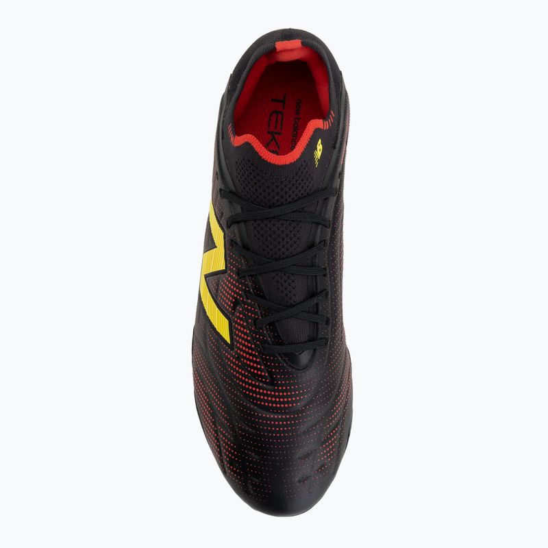 Ghete de fotbal New Balance Tekela Elite Low V5 FG black 100/punch yellow/fire cracker 5