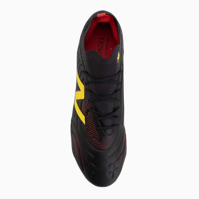 Ghete de fotbal New Balance Tekela Pro Low V5 FG black 100/punch yellow/fire cracker 5