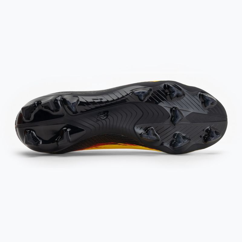 Ghete de fotbal New Balance Furon Team V8 FG punch yellow/black 100/fire cracker 4