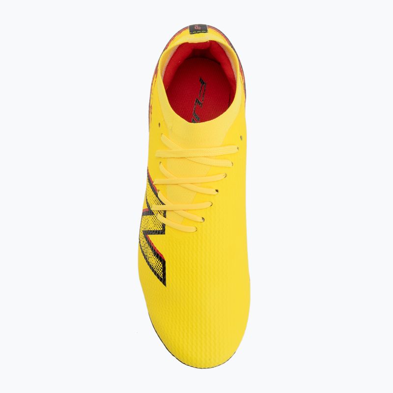 Ghete de fotbal New Balance Furon Team V8 FG punch yellow/black 100/fire cracker 5
