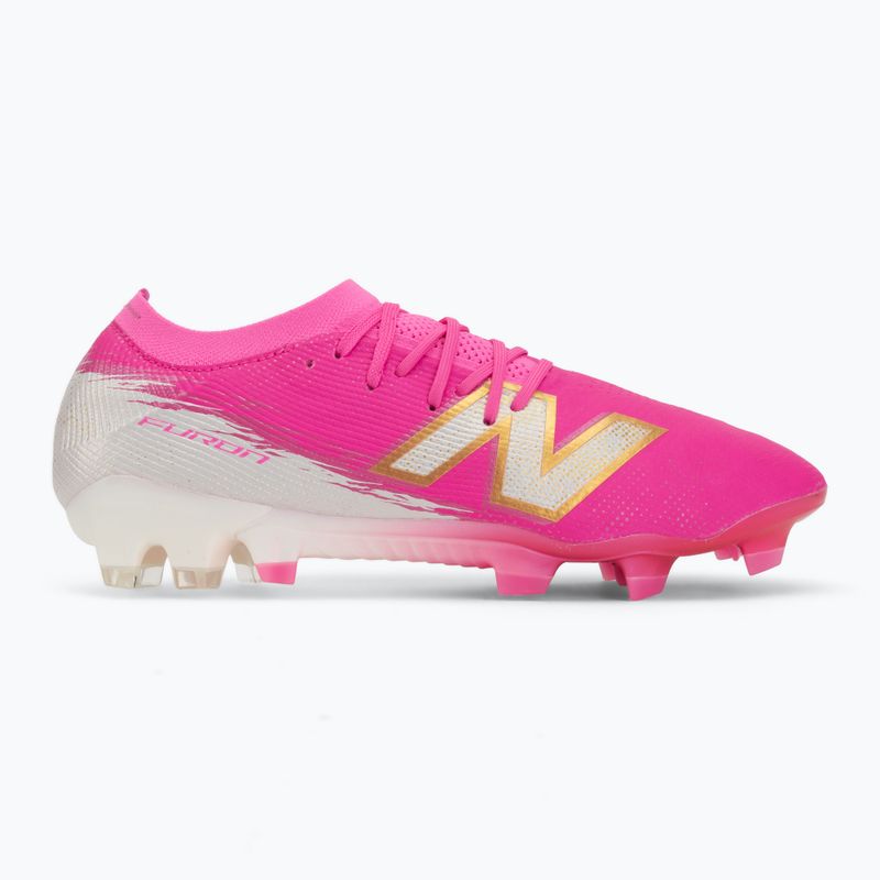 Ghete de fotbal New Balance Furon Elite V8 SG pink heat/sea salt/gold metallic 2