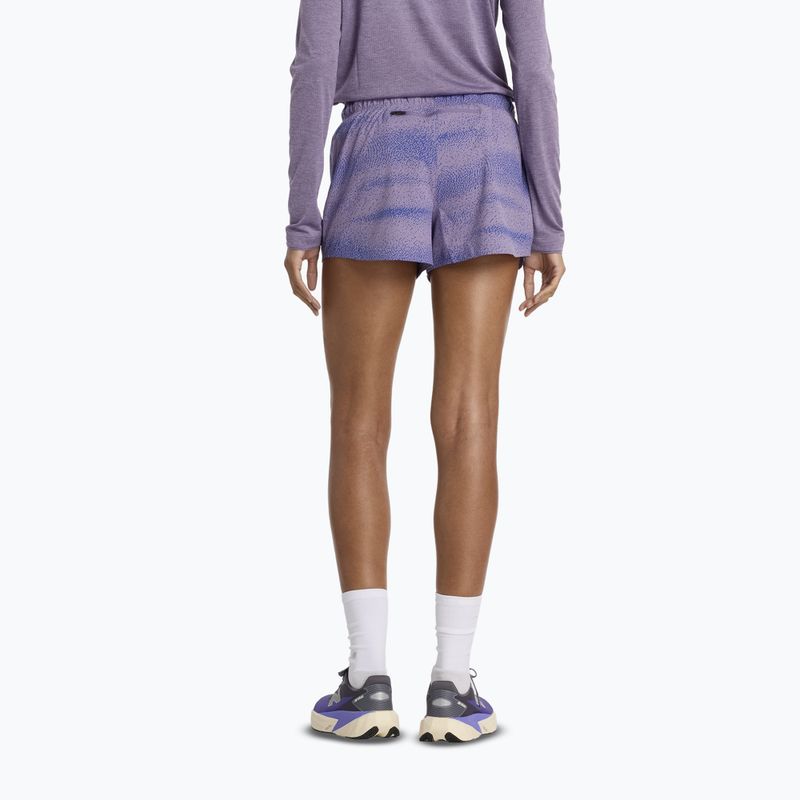 Pantaloni scurți de alergare pentru femei New Balance RC Printed 3" candided violet 2