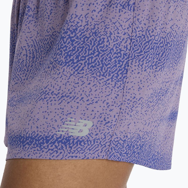 Pantaloni scurți de alergare pentru femei New Balance RC Printed 3" candided violet 6