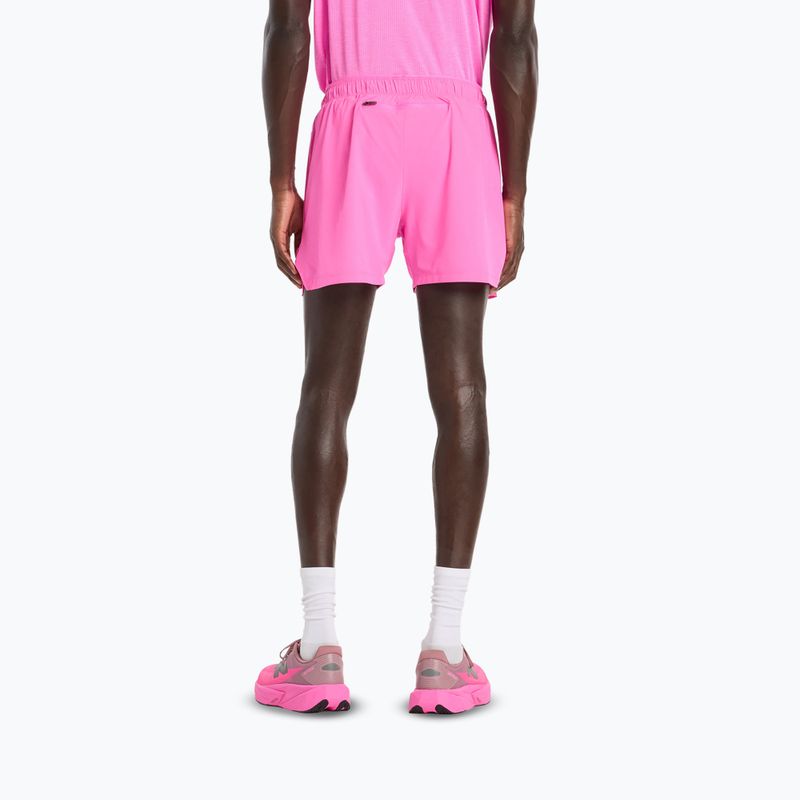Pantaloni scurți pentru bărbați New Balance RC Seamless 5" pink heat 3