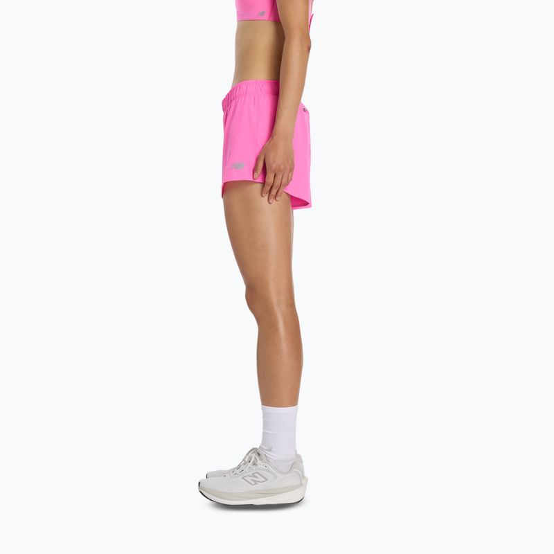 Pantaloni scurți pentru femei New Balance RC Seamless 3" pink heat 2