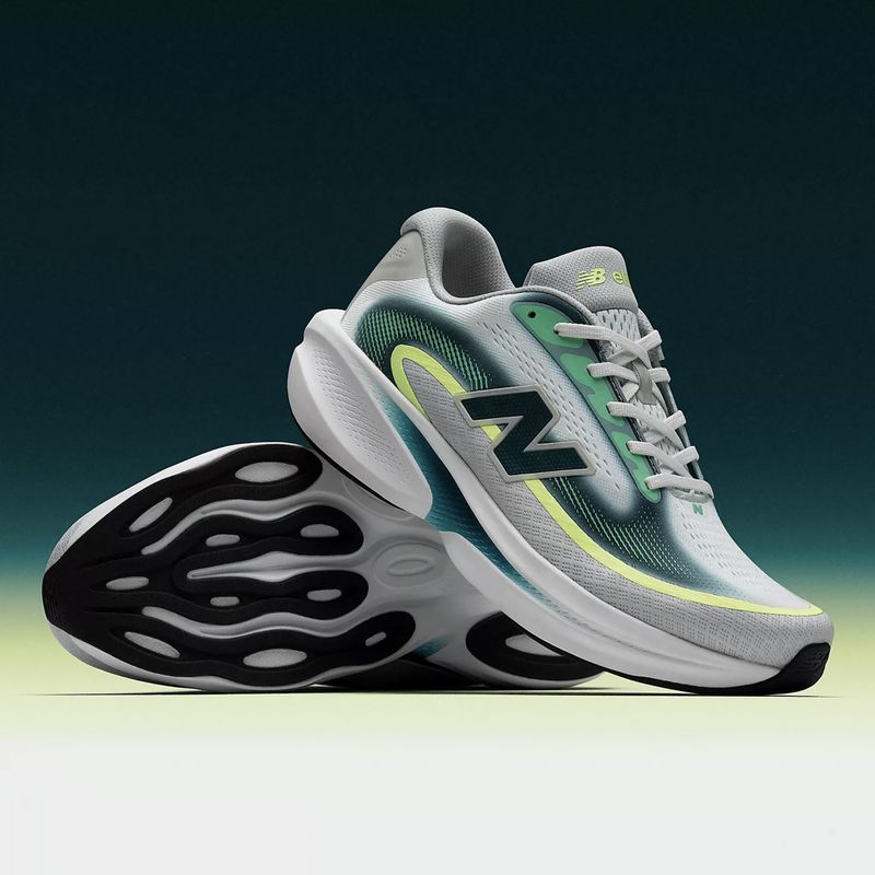 Încălțăminte de alergare pentru bărbați New Balance Ellipse v1 deep end/glint blue/medusa green 9