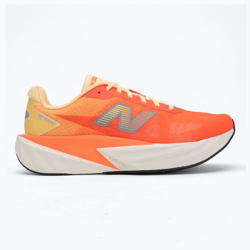 Încălțăminte de alergare pentru bărbați  New Balance FuelCell Rebel V5 tangerine heat/silver metallic 2