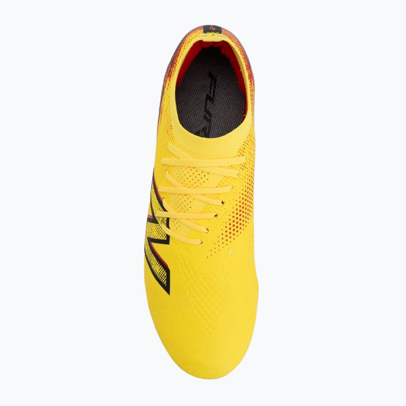 Ghete de fotbal New Balance Furon Elite V8 FG punch yellow/black 100/fire cracker 5