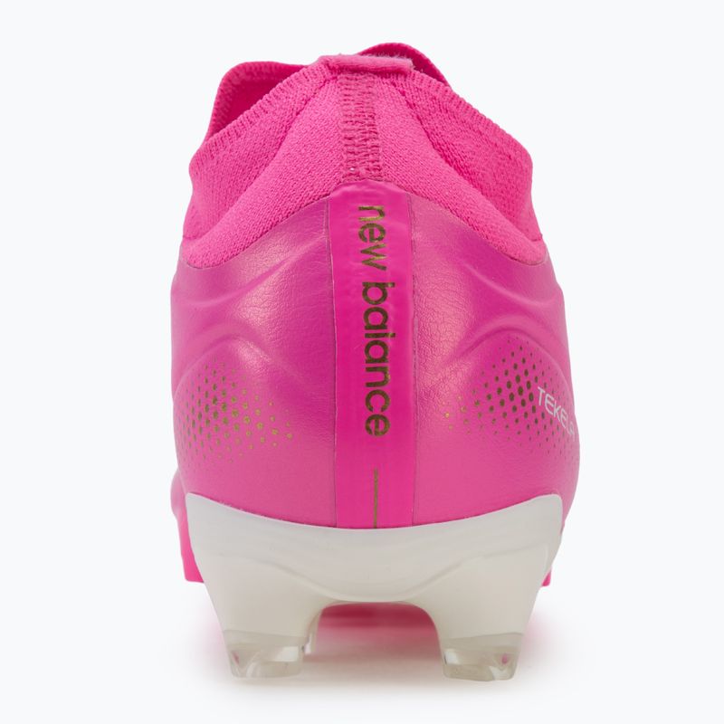 Încălțăminte de fotbal New Balance Tekela Team Low V5 FG pink heat/metallic gold/pink satin 6