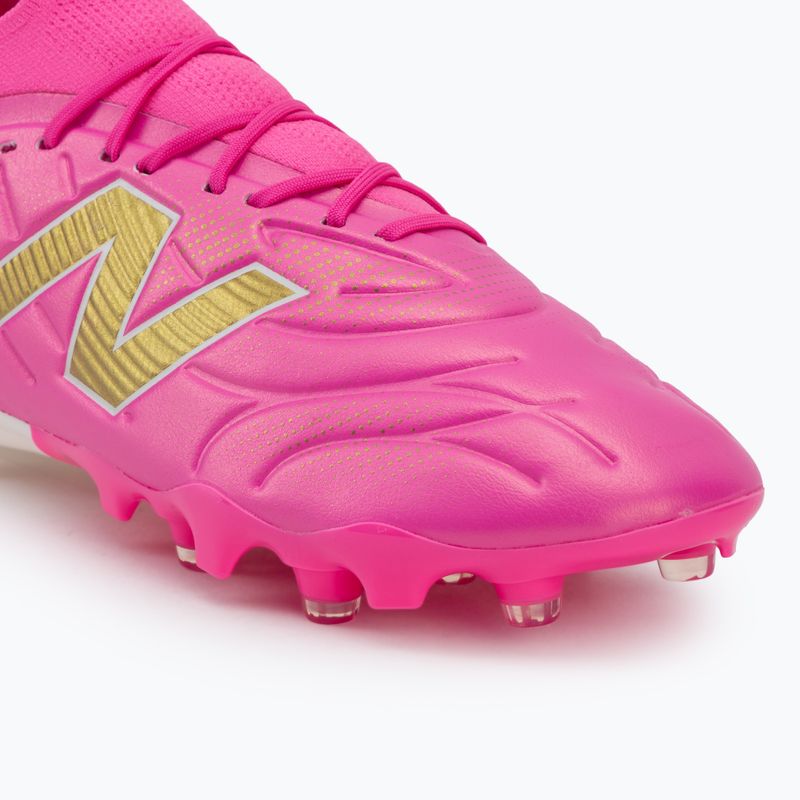 Încălțăminte de fotbal New Balance Tekela Team Low V5 FG pink heat/metallic gold/pink satin 7