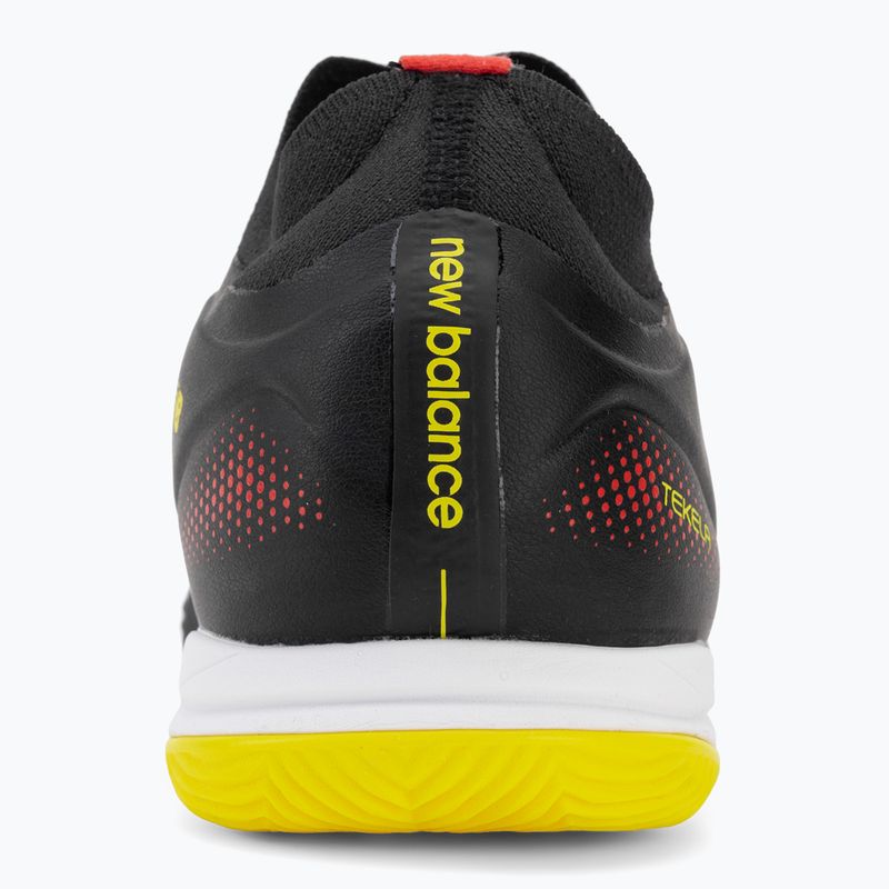 Încălțăminte de fotbal New Balance Tekela Team Low V5 IN black 100/punch yellow/fire cracker 6