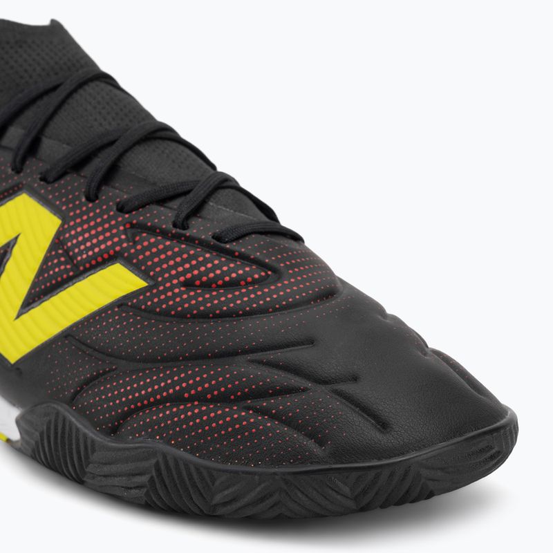 Încălțăminte de fotbal New Balance Tekela Team Low V5 IN black 100/punch yellow/fire cracker 7