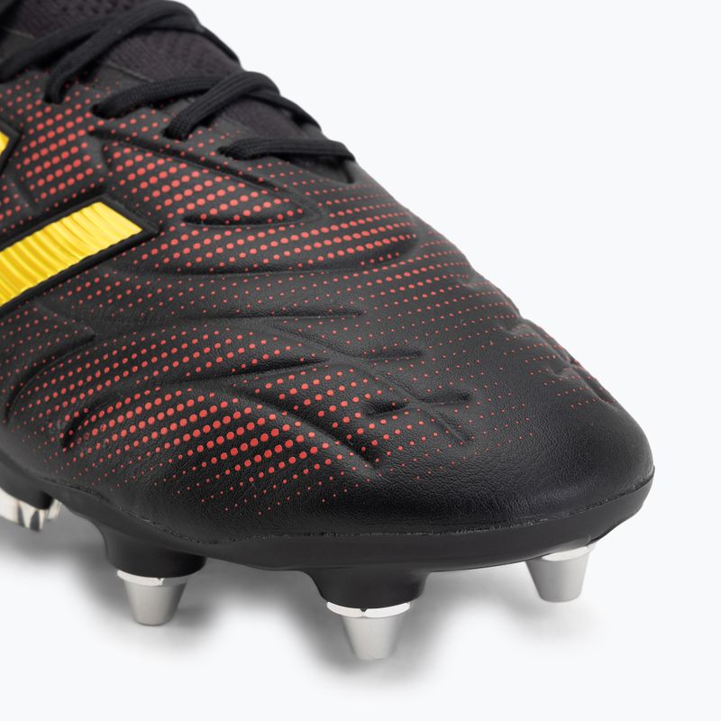 Ghete de fotbal New Balance Tekela Elite Low V5 SG black 100/punch yellow/fire cracker 7