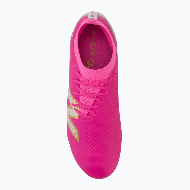 Ghete de fotbal New Balance Furon Pro V8 FG pink heat/sea salt/gold metallic 5