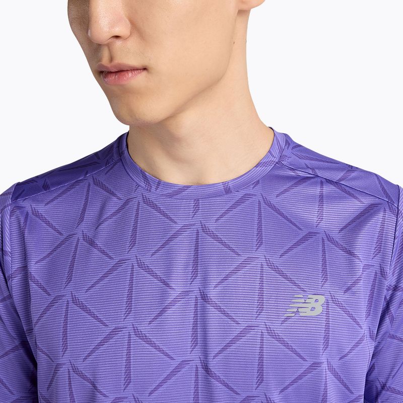 Tricou pentru bărbați New Balance Essentials Printed T electric purple 4