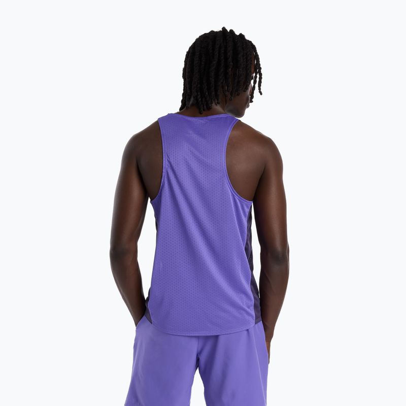 Tricou de alergare pentru bărbați New Balance Viz-Tech Singlet electric purple 2