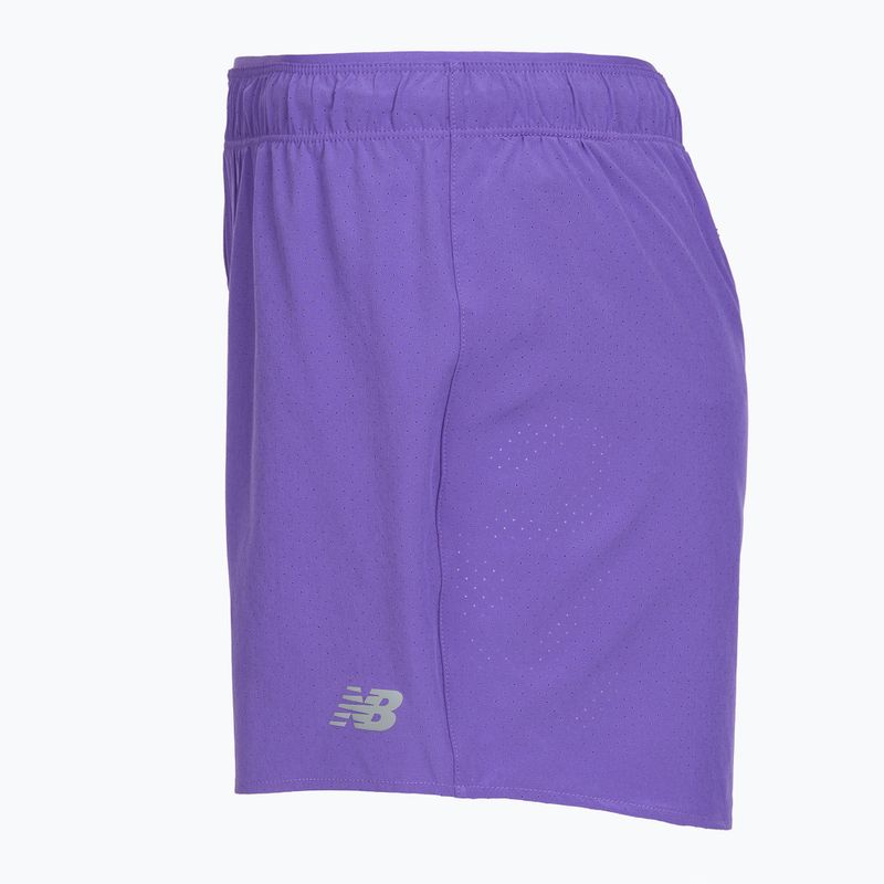 Pantaloni scurți de alergare pentru femei New Balance RC 5" electric purple 10