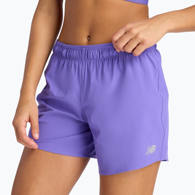 Pantaloni scurți de alergare pentru femei New Balance RC 5" electric purple 6