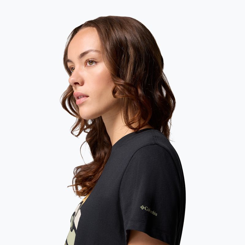 Tricou de trekking pentru femei Columbia Ruby Springs Graphic Fitted black/get hiked 6